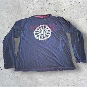 Dallas Texas Long Sleeve T-Shirt Men's XXL Blue Graphic Premium 51 Cotton